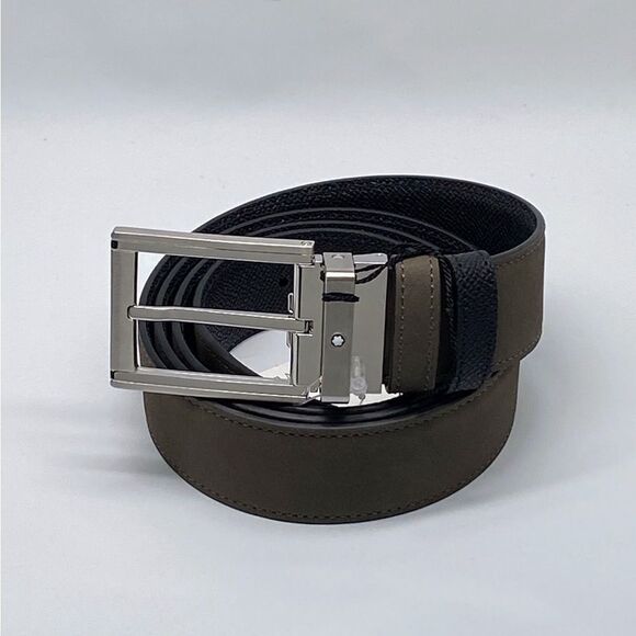 Montblanc Trapeze Adjustable & Reversible Leather Belt - Picture 1 of 11